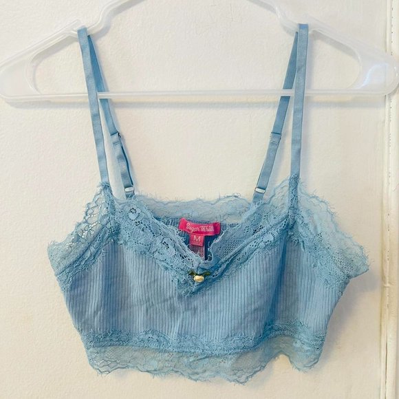 Dolls Kill Other - Dolls Kill Women's Blue Crop-top